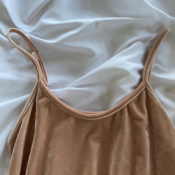 Blush Velvet Mini Dress - Picture 3 of 4